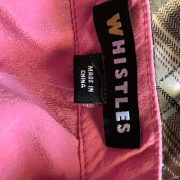 WHISTLES PINK 100% silk boho embroidered blouse top sz 6 or S womens - Picture 7 of 9